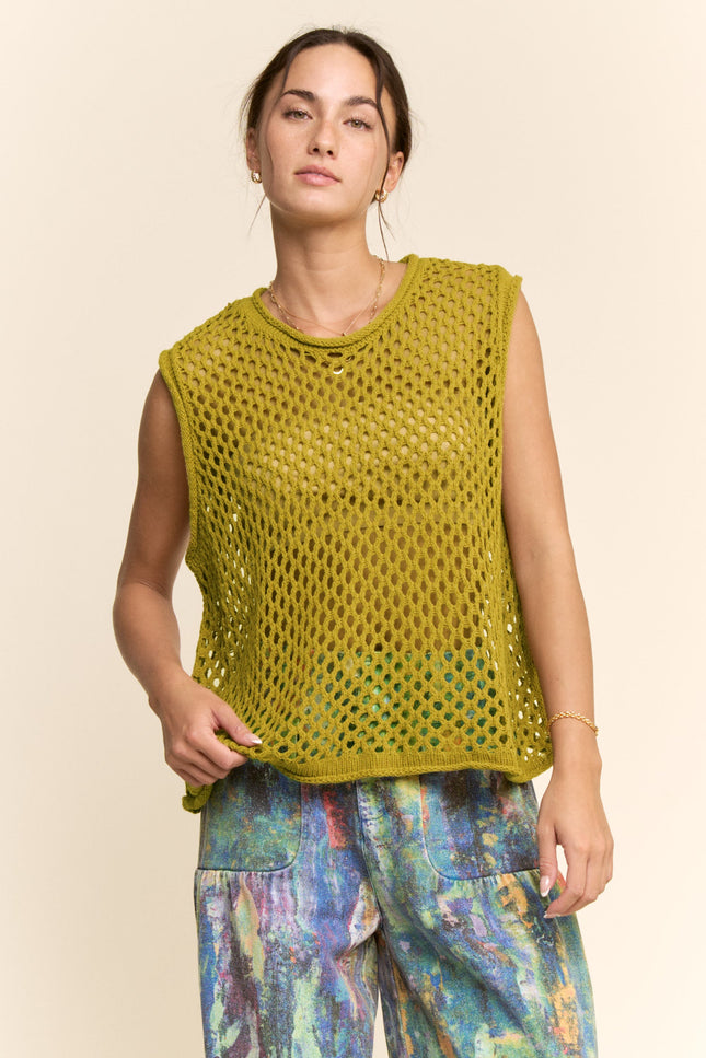 Marlot Vest — Golden Kiwi front