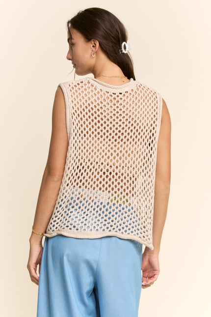 Marlot Vest — Ivory back